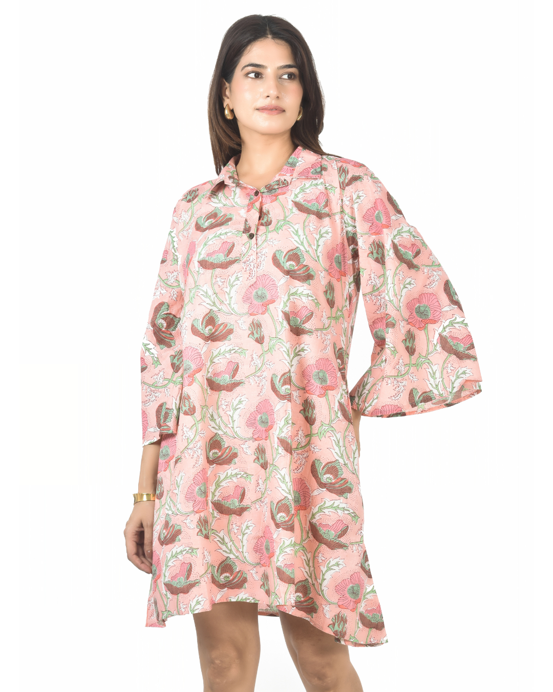 Pink Palampore Mini Dress