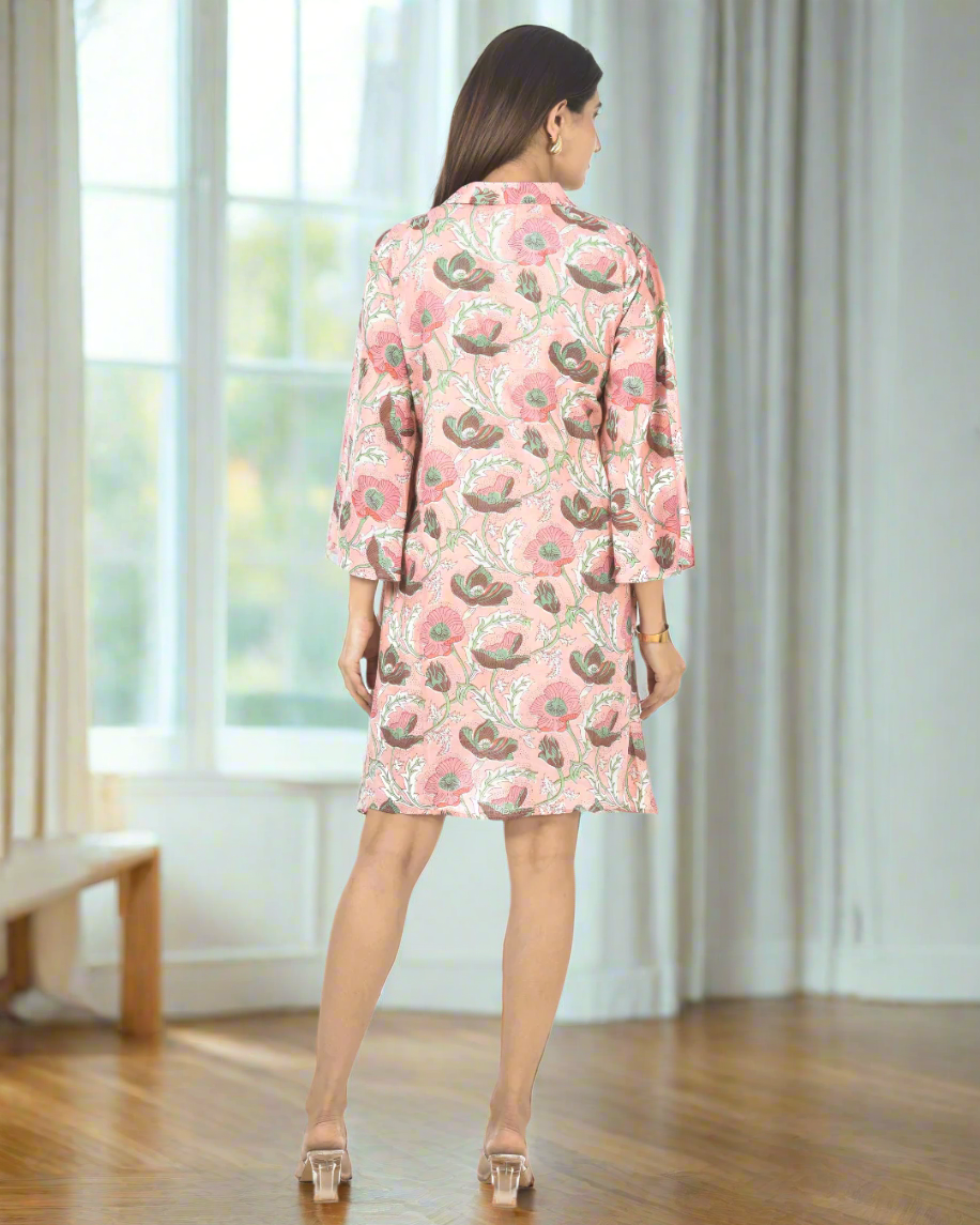 Pink Palampore Mini Dress