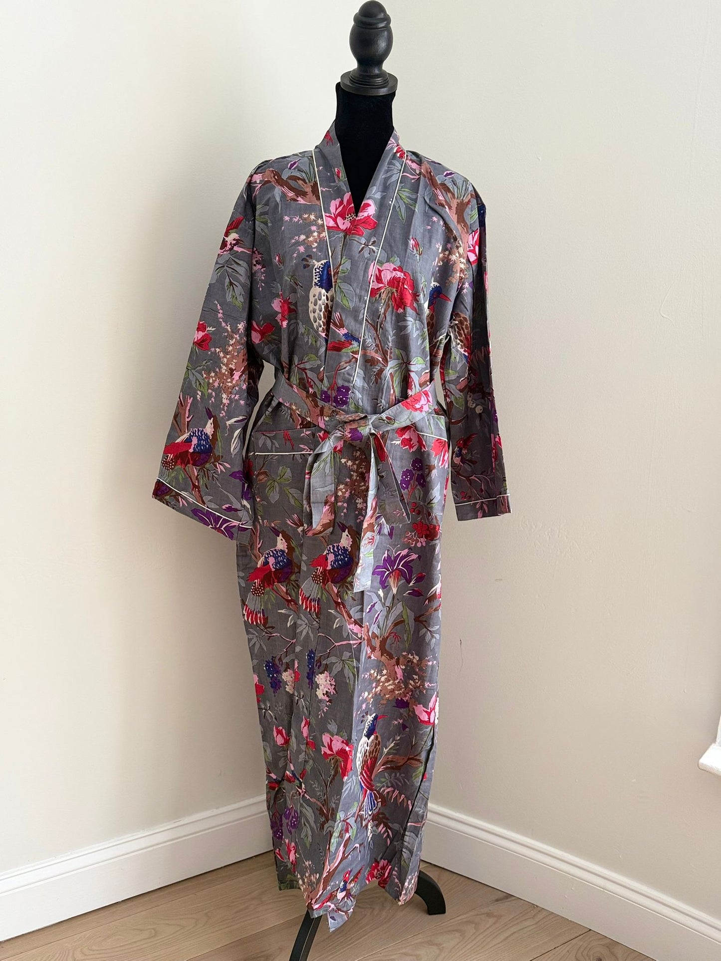 Block Printed Cotton Robe