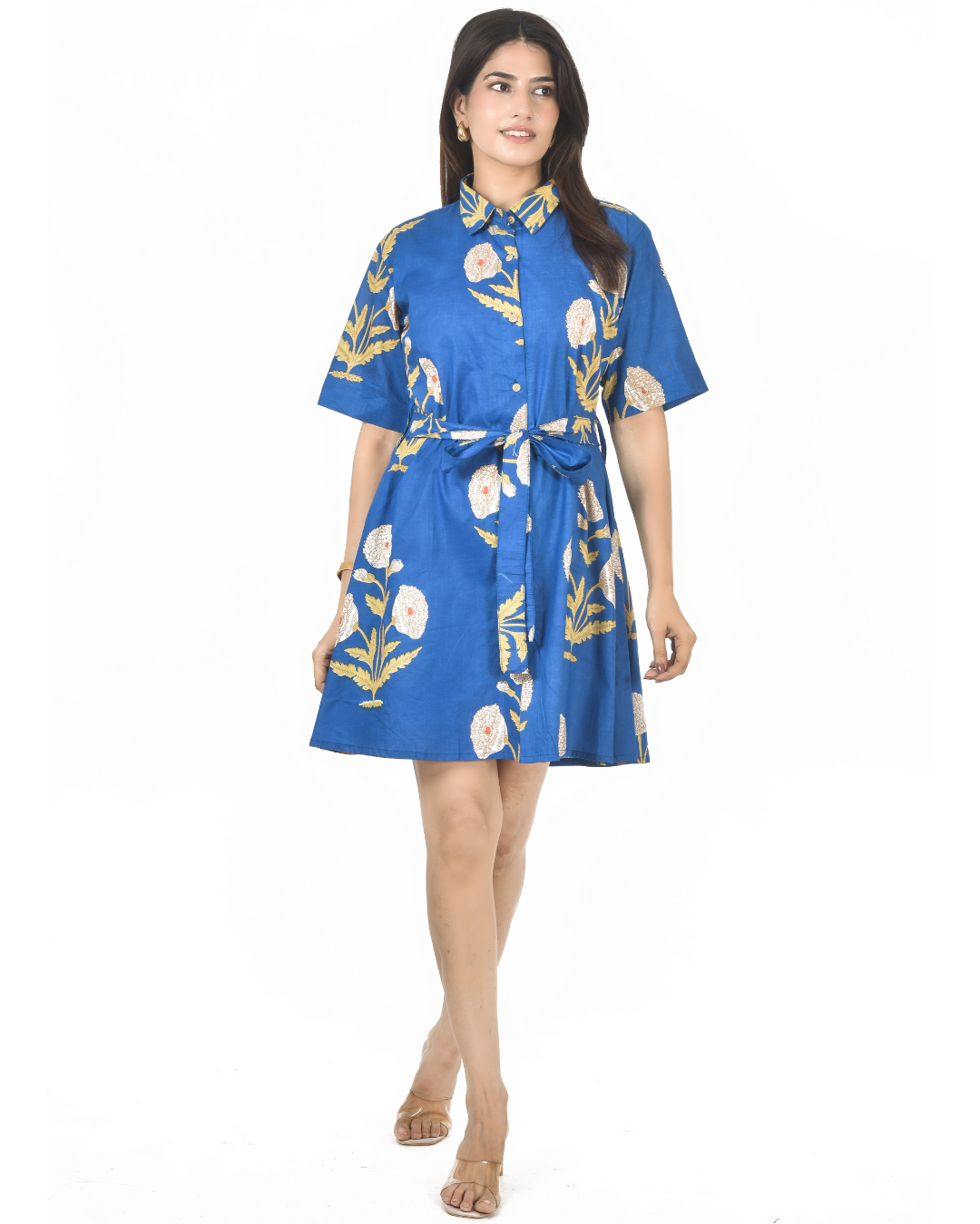 Botanic Blue Mini Dress