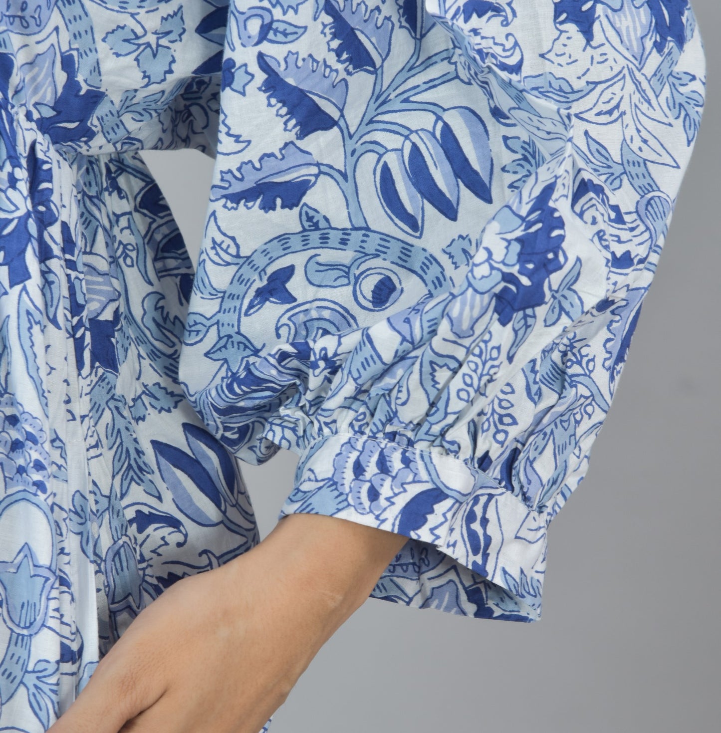 Sky Flower Midi Dress