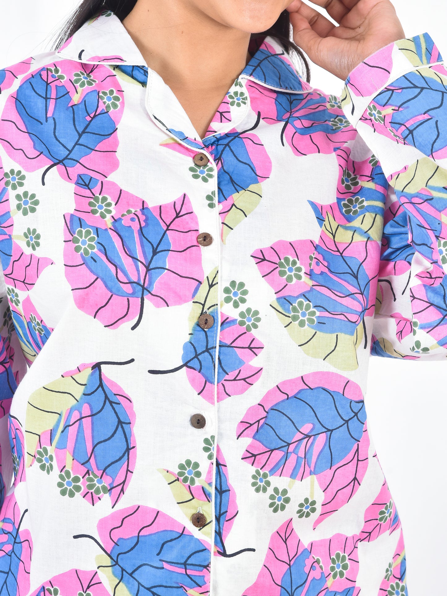 Block Printed Long PJ Set