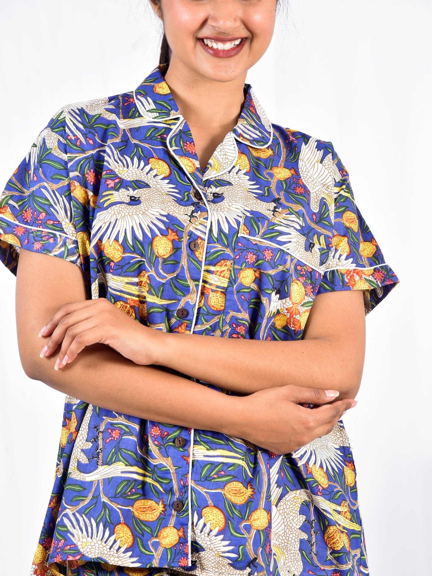 Blue Short PJ Set - Wild Jungle