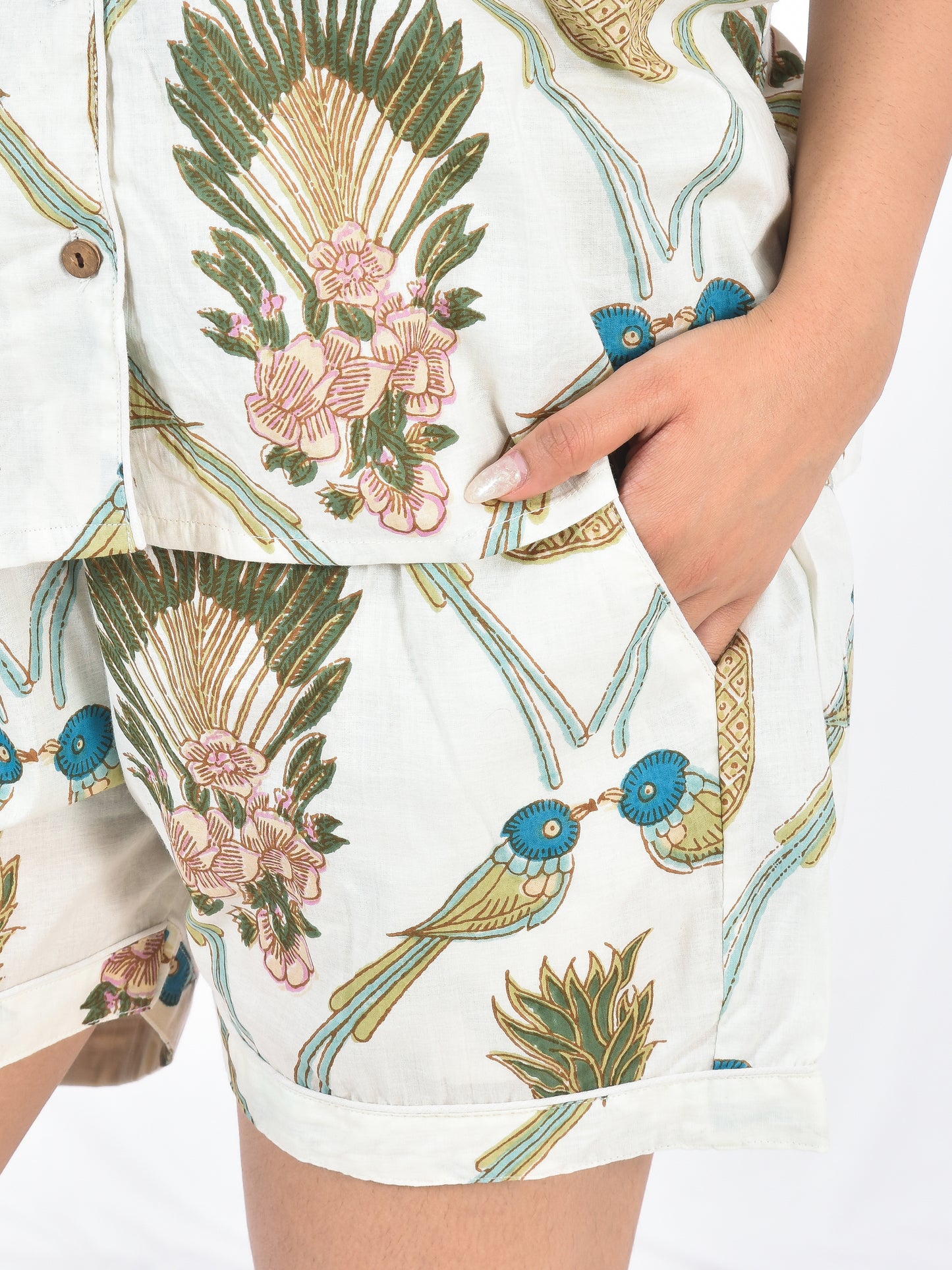 Pine Printed Short PJ Set