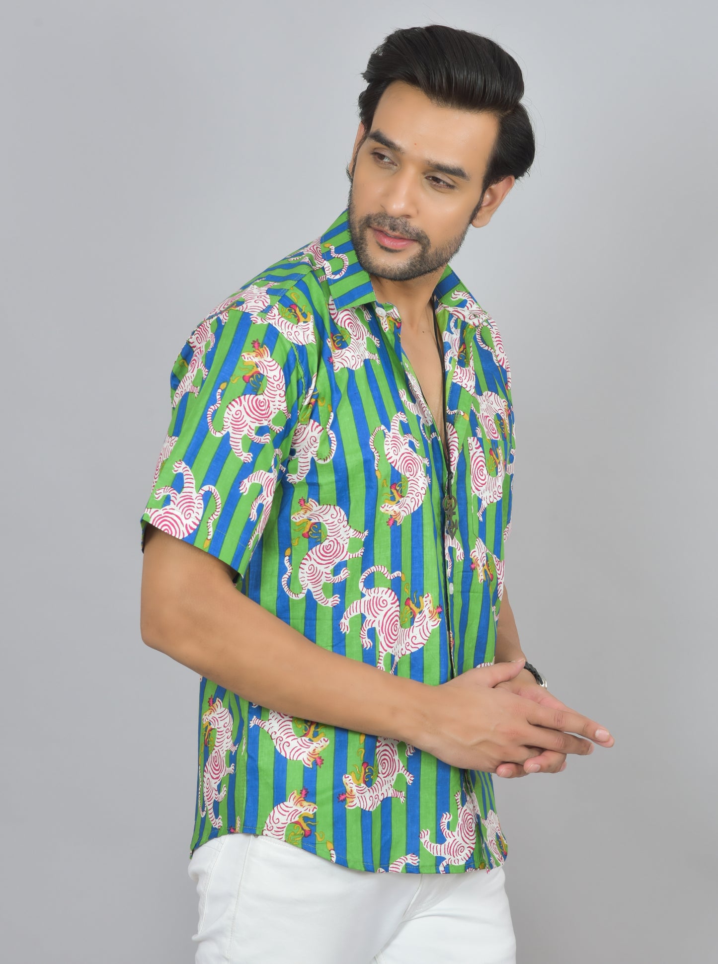 Hand Block Printed Cotton Shirt