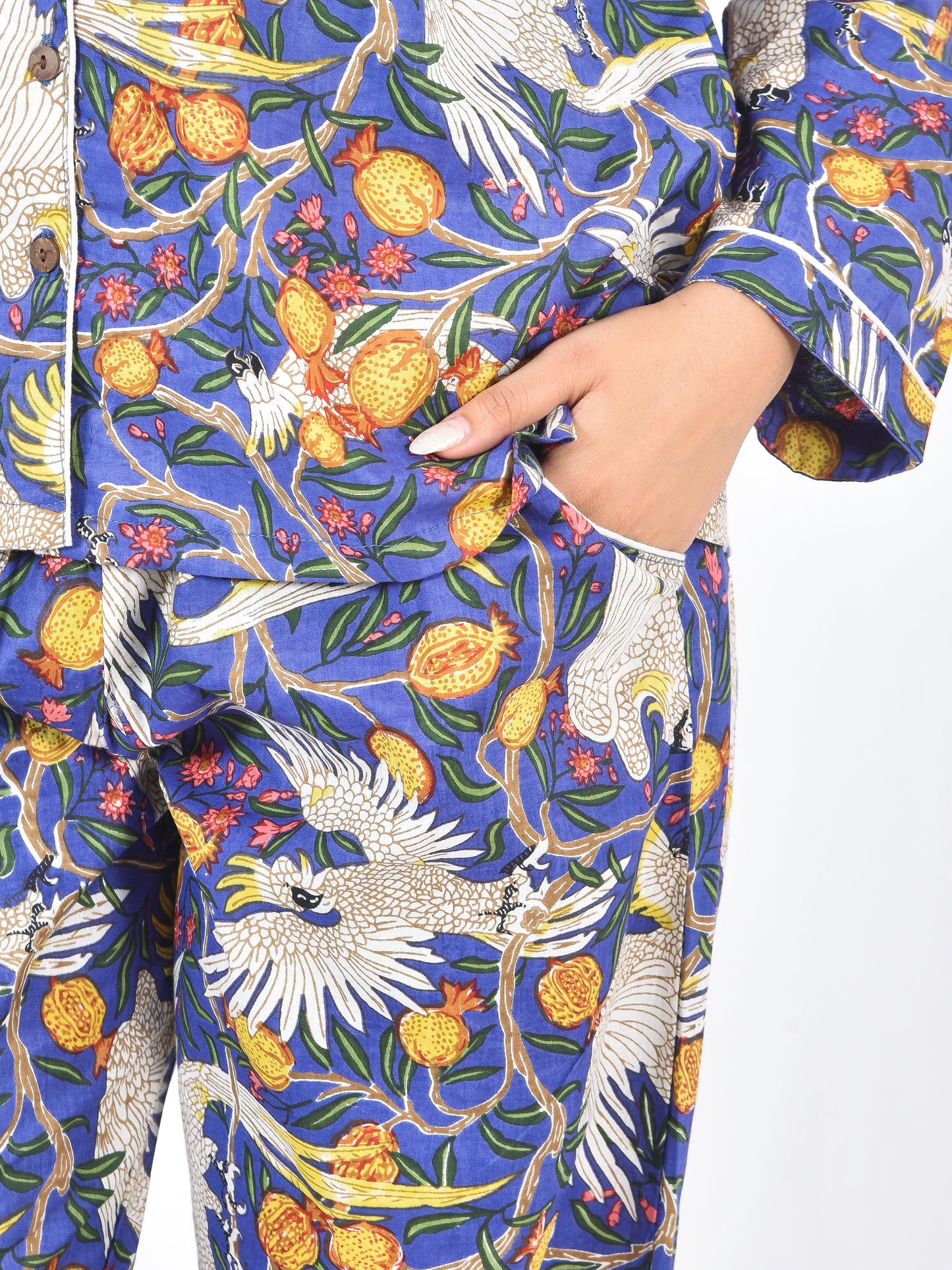 Long PJ Set in Wild Blue