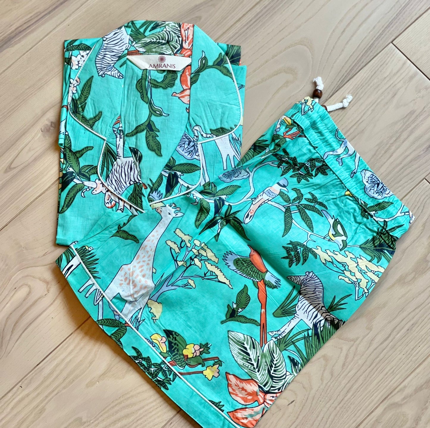 Blue Short PJ Set in Frolic Floral