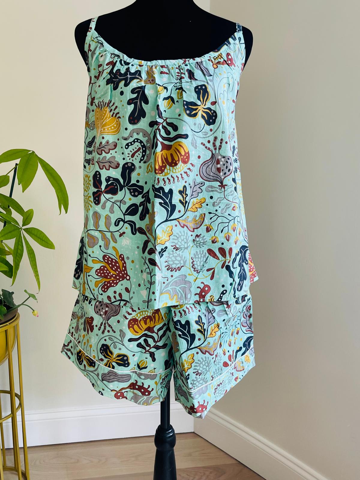 Sea Blue Short PJ Set