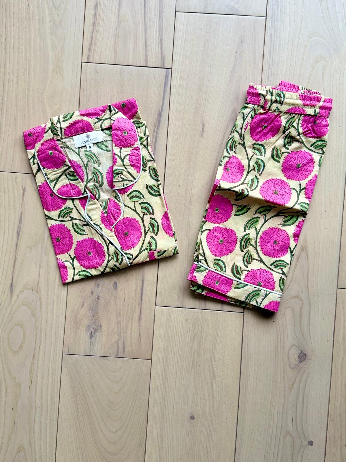 Pink Floral Short PJ