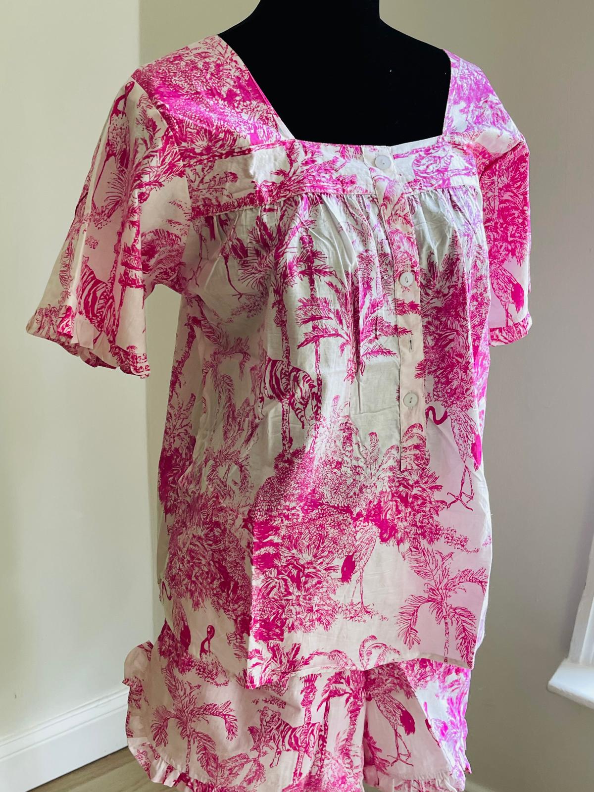 Short PJ Set in Blush Pink