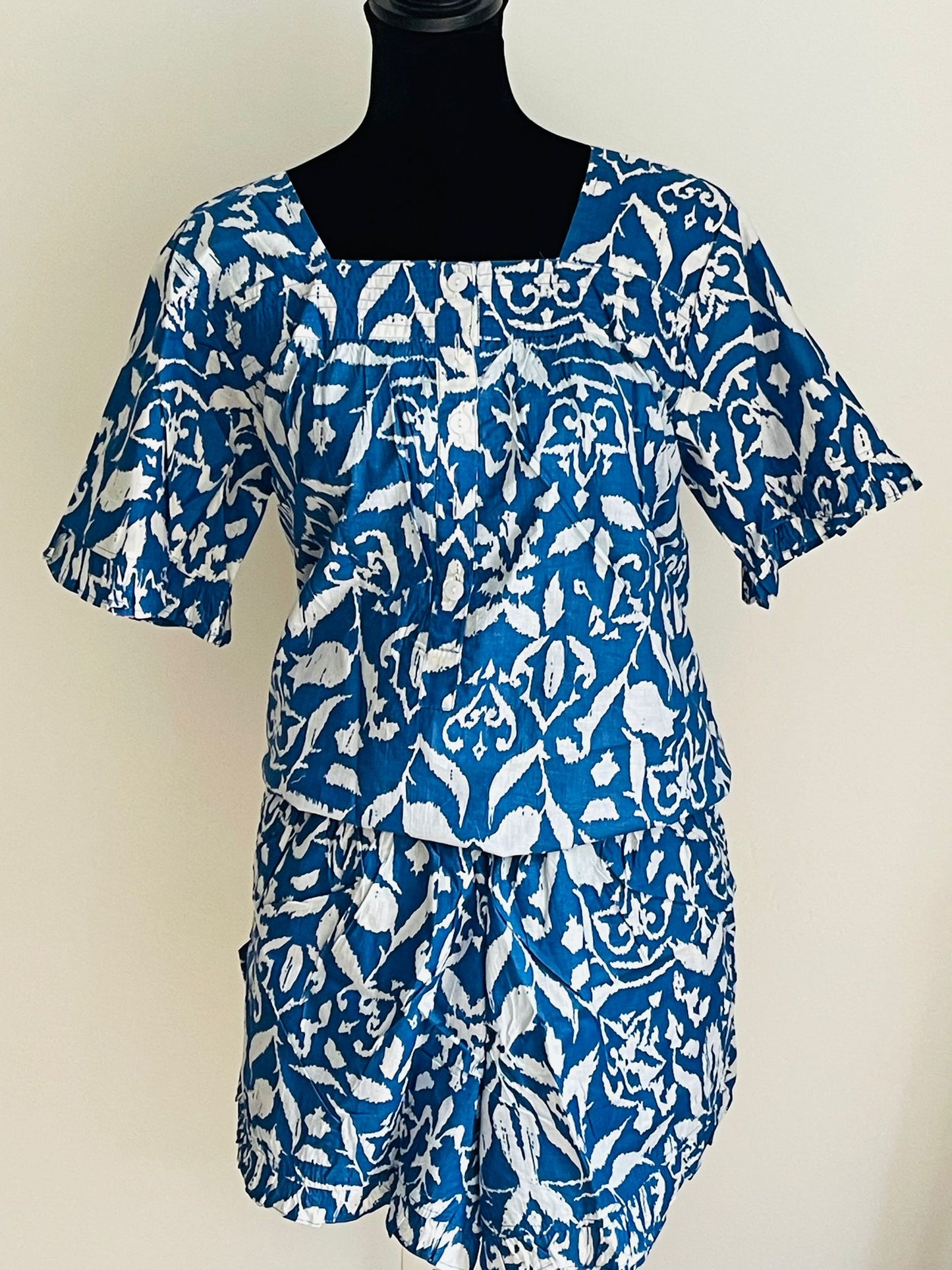 Blue Short PJ Set