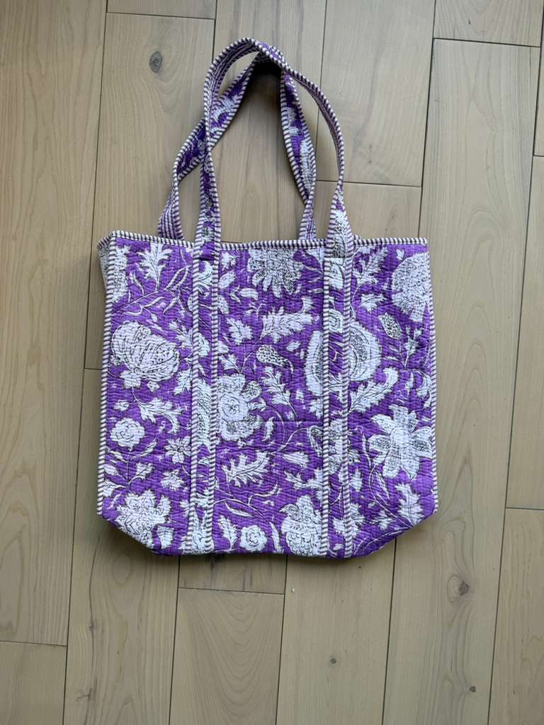 Purple Leaf Tote