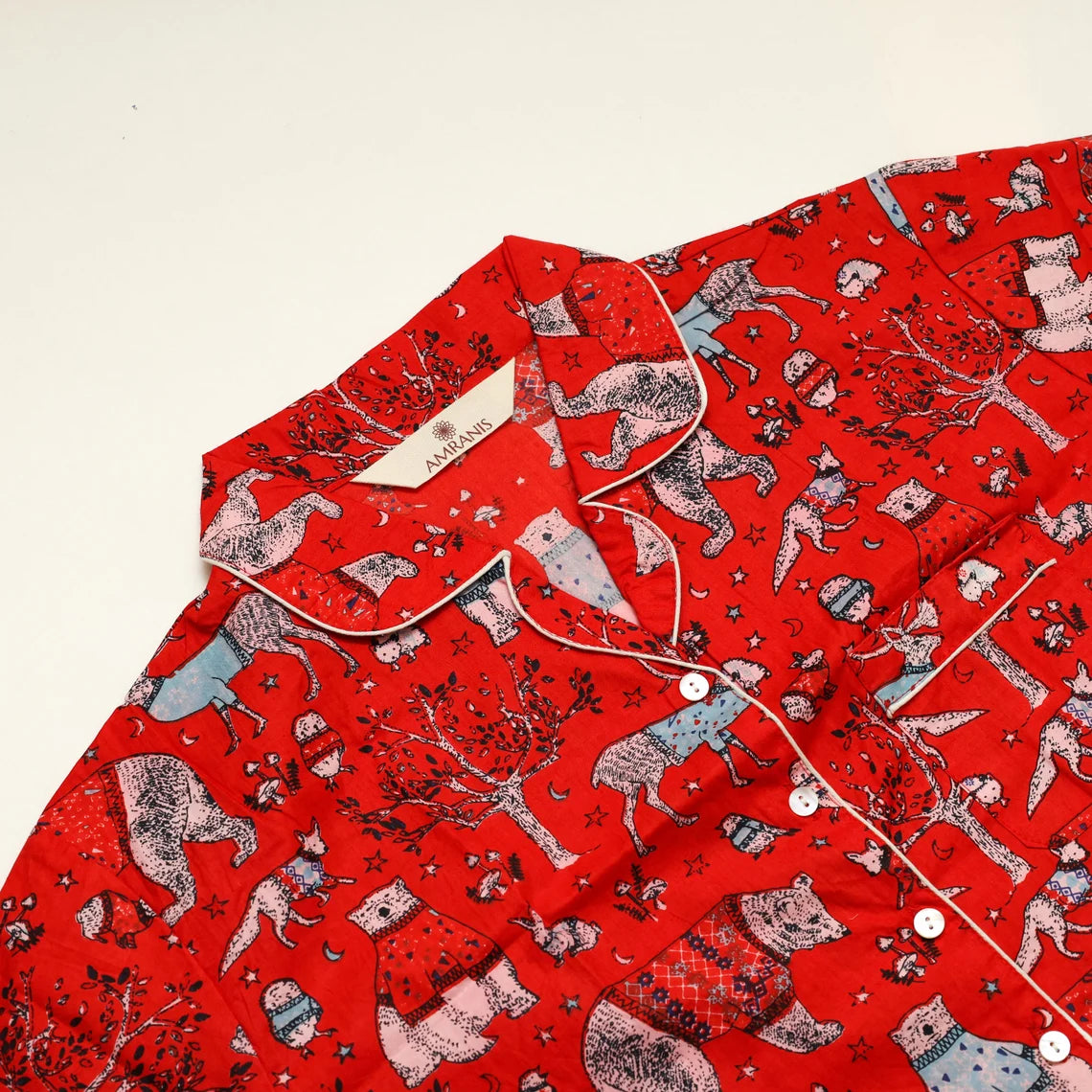 Long PJ Set - Red