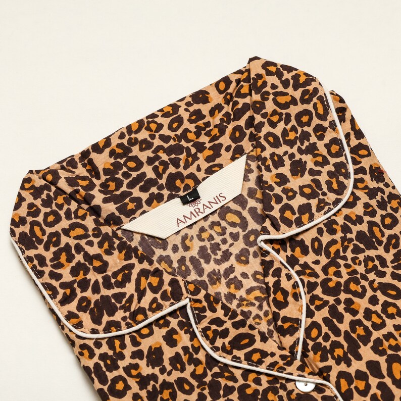 Long PJ Set in Cheetah Chic