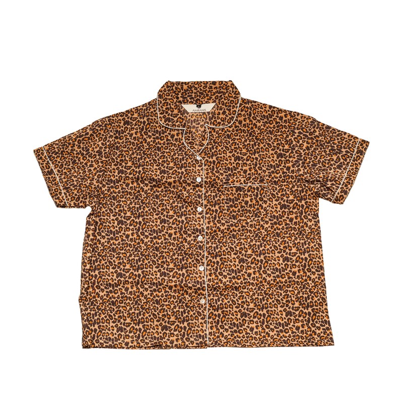 Long PJ Set in Cheetah Chic