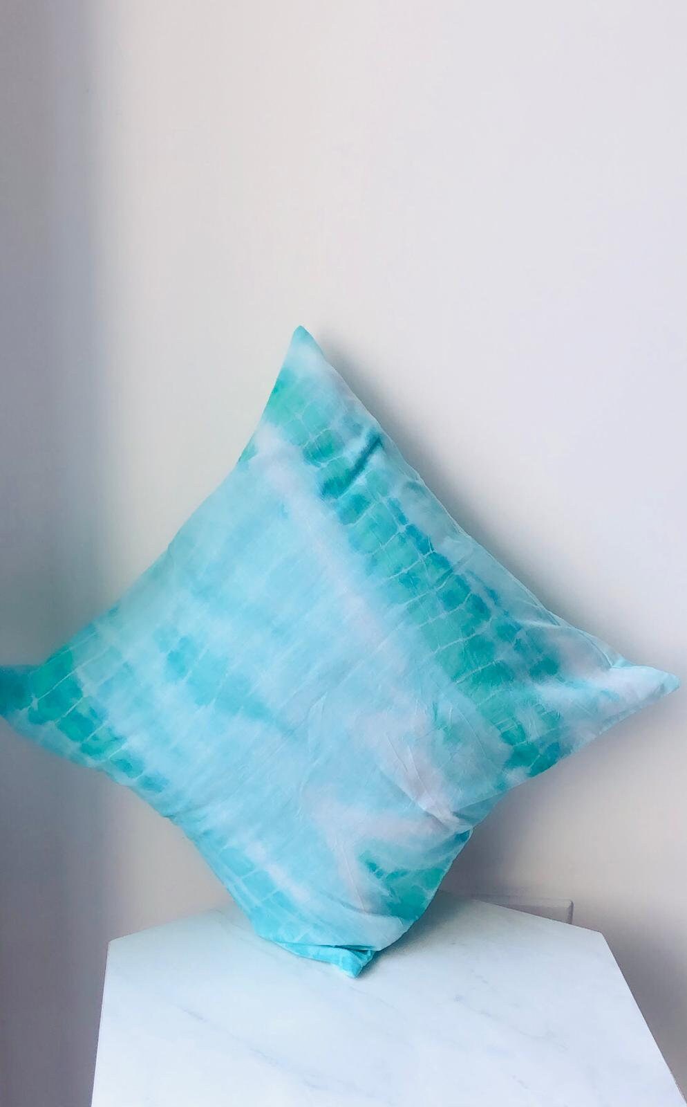 Decorative Pillow Cases Tie Dyed Indigo Pink Cushion Cover Intetior Home Decore Sofa Cushion Shibori Gift Pillows Throw Pillow Covers