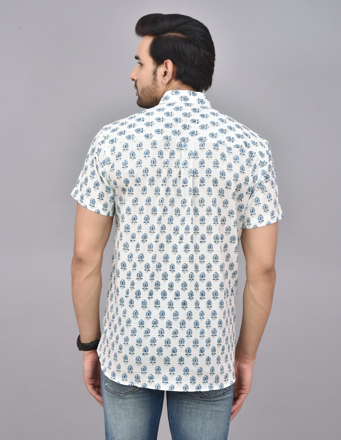 Hand Block Printed Cotton Shirt