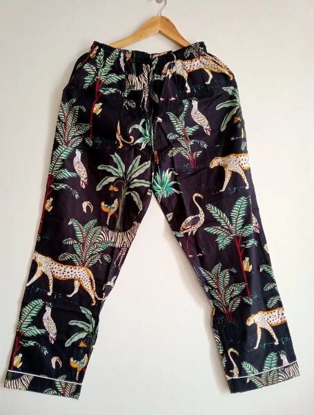 Roar-Some Black Long PJ Set