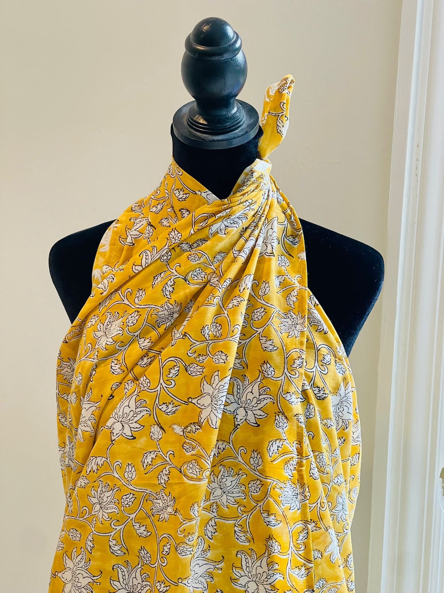 Cotton Floral Pareos | Indian Hand Block Print Sarongs