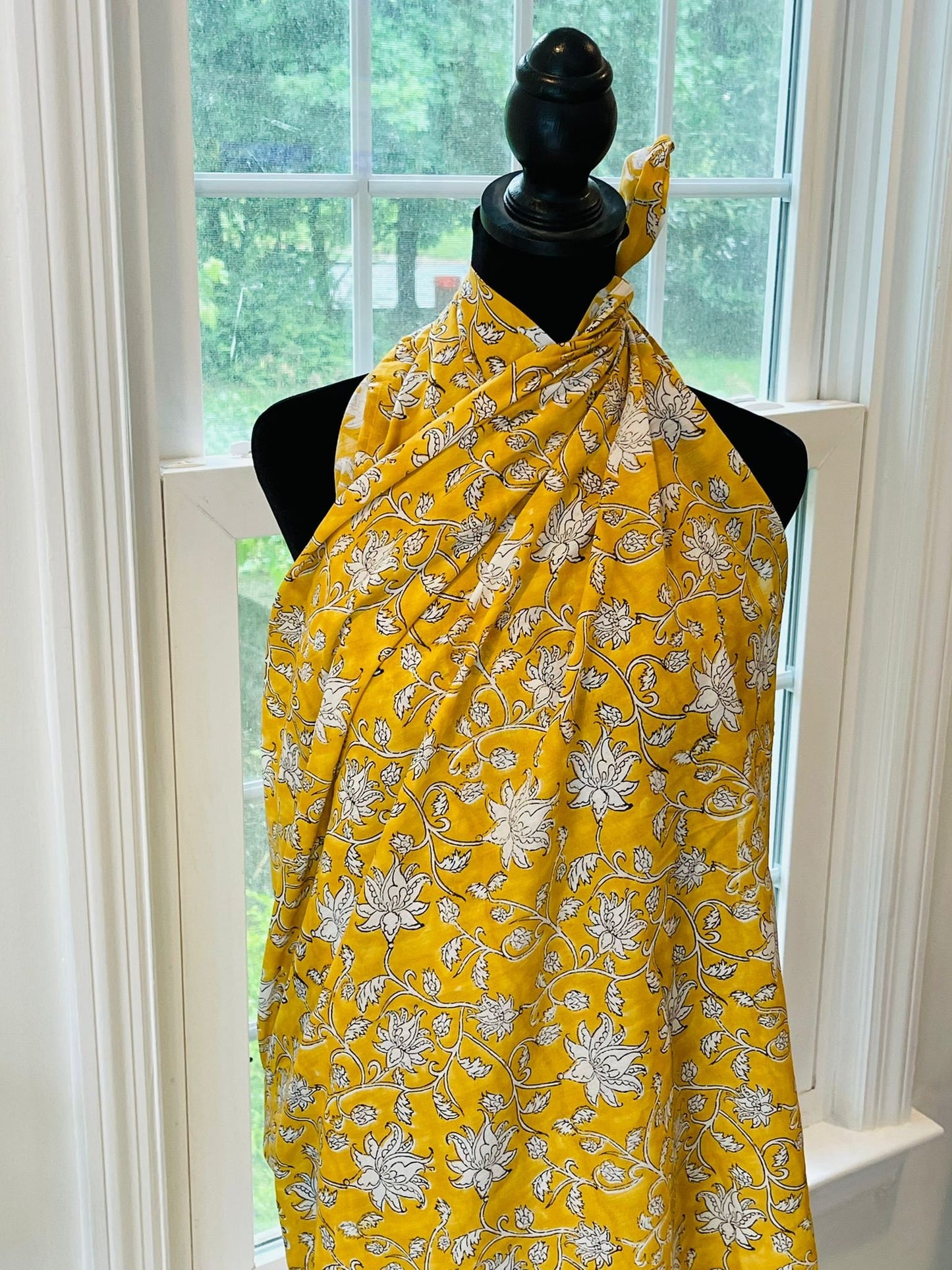 Cotton Floral Pareos | Indian Hand Block Print Sarongs