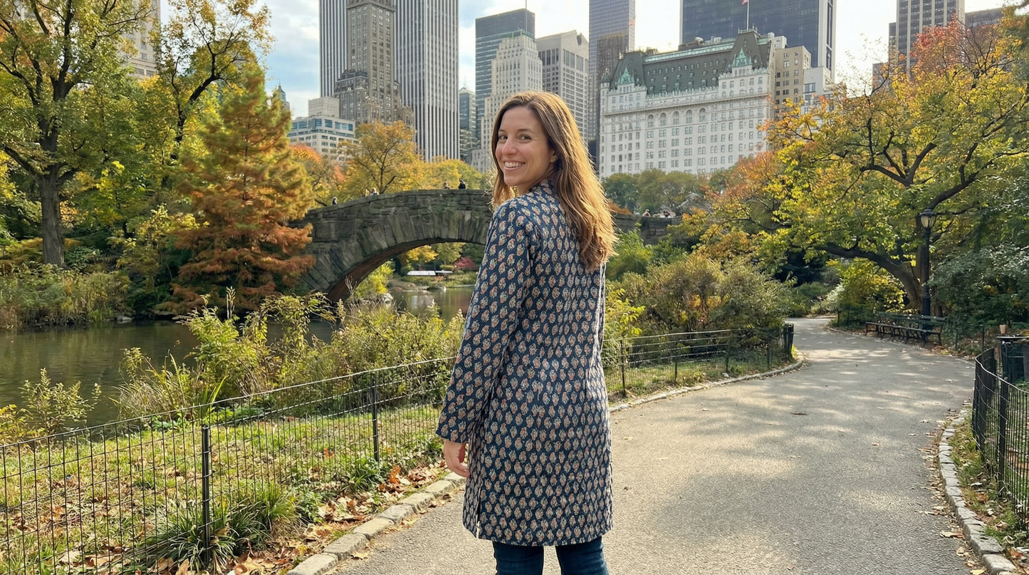 “Midnight Mosaic Coat”