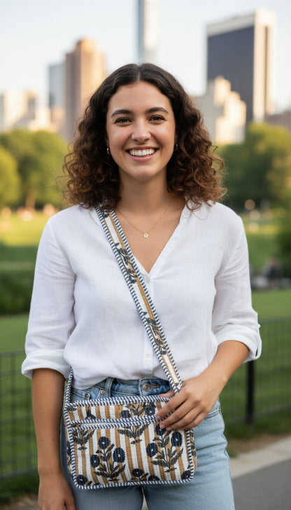 Vintage Floral Sling Bag