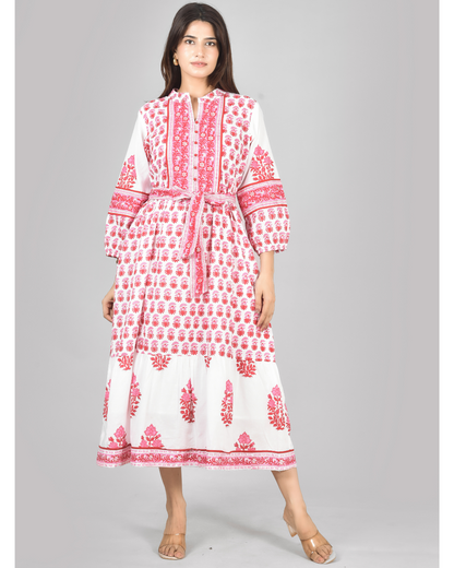 "Rang-e-Gulaab" Midi Dress