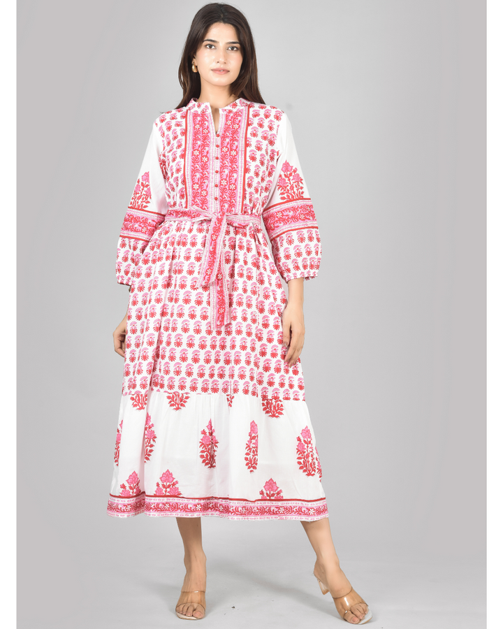 "Rang-e-Gulaab" Midi Dress