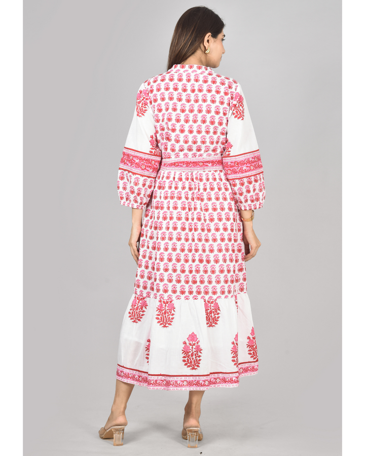"Rang-e-Gulaab" Midi Dress