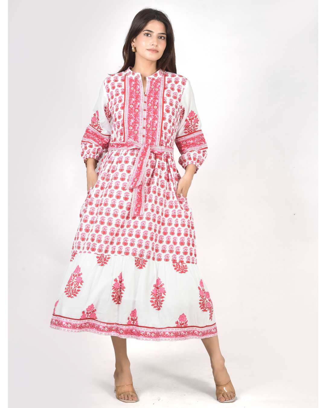"Rang-e-Gulaab" Midi Dress