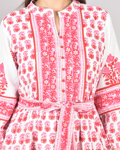 "Rang-e-Gulaab" Midi Dress