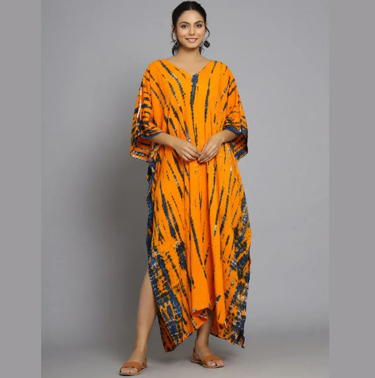 Tie & Dye Rayon Kaftan