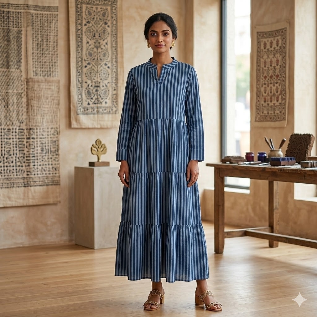 Salt & Stripe Midi Dress in 100% Cotton