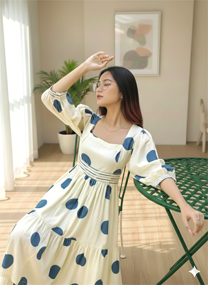 Neel Tara Polka Midi