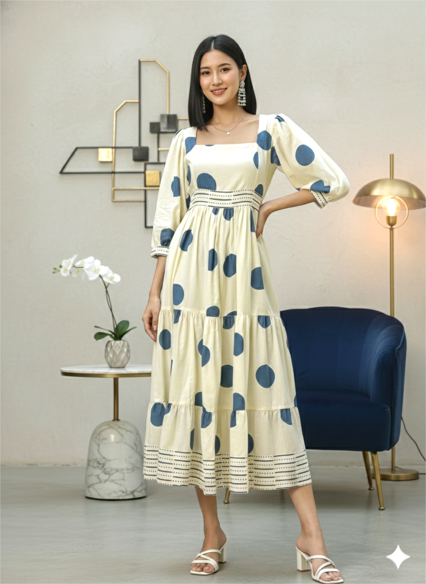 Neel Tara Polka Midi