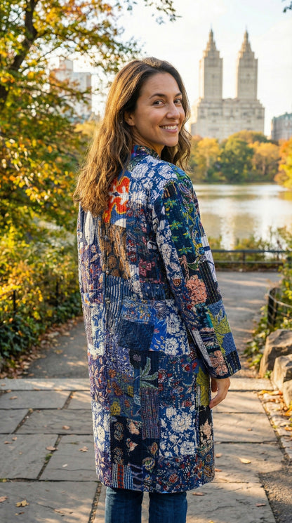 “Midnight Mosaic Coat”