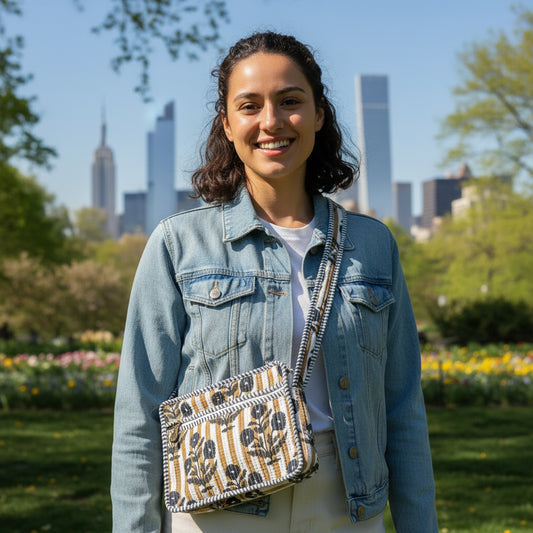 Vintage Floral Sling Bag
