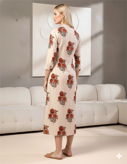 Gulnaar Cotton Midi Dress