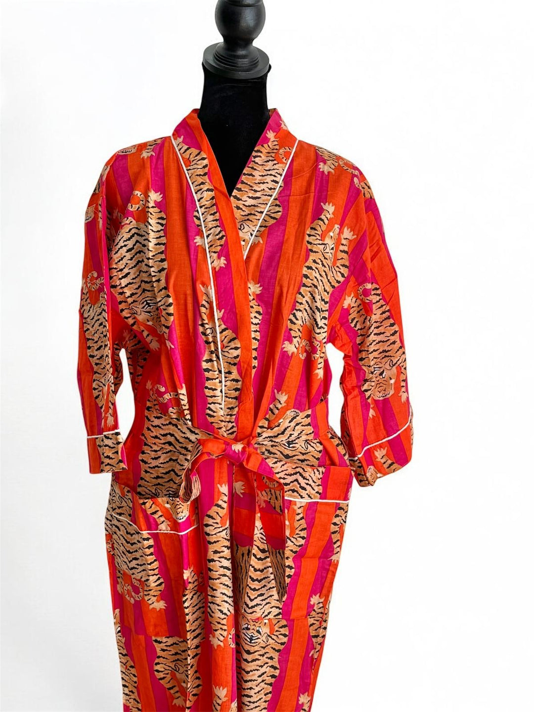 100% Cotton Block Printed Robe