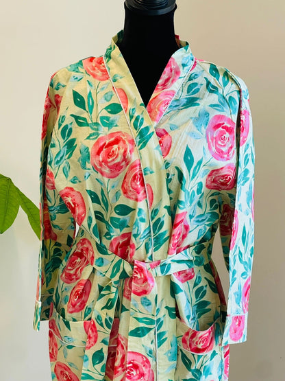 100% Cotton Kimono Robe