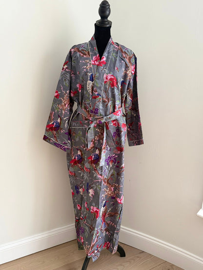 Block Printed Cotton Robe
