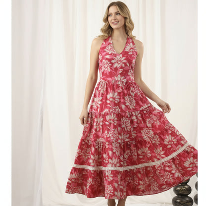 Hand block print Midi Dress