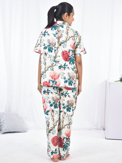 Long PJ Set in Pretty Florals