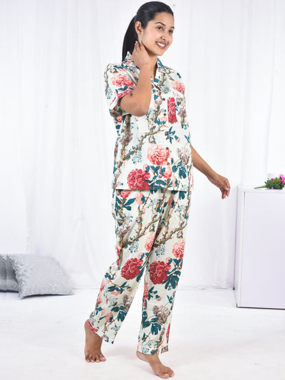 Long PJ Set in Pretty Florals