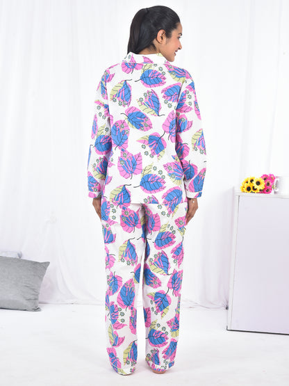 Block Printed Long PJ Set