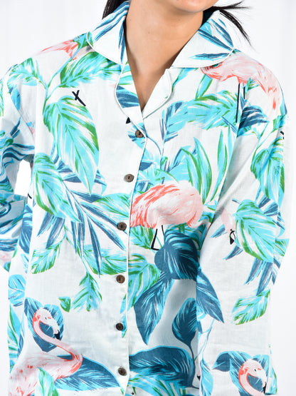 Hand Block Printed Long PJ Set