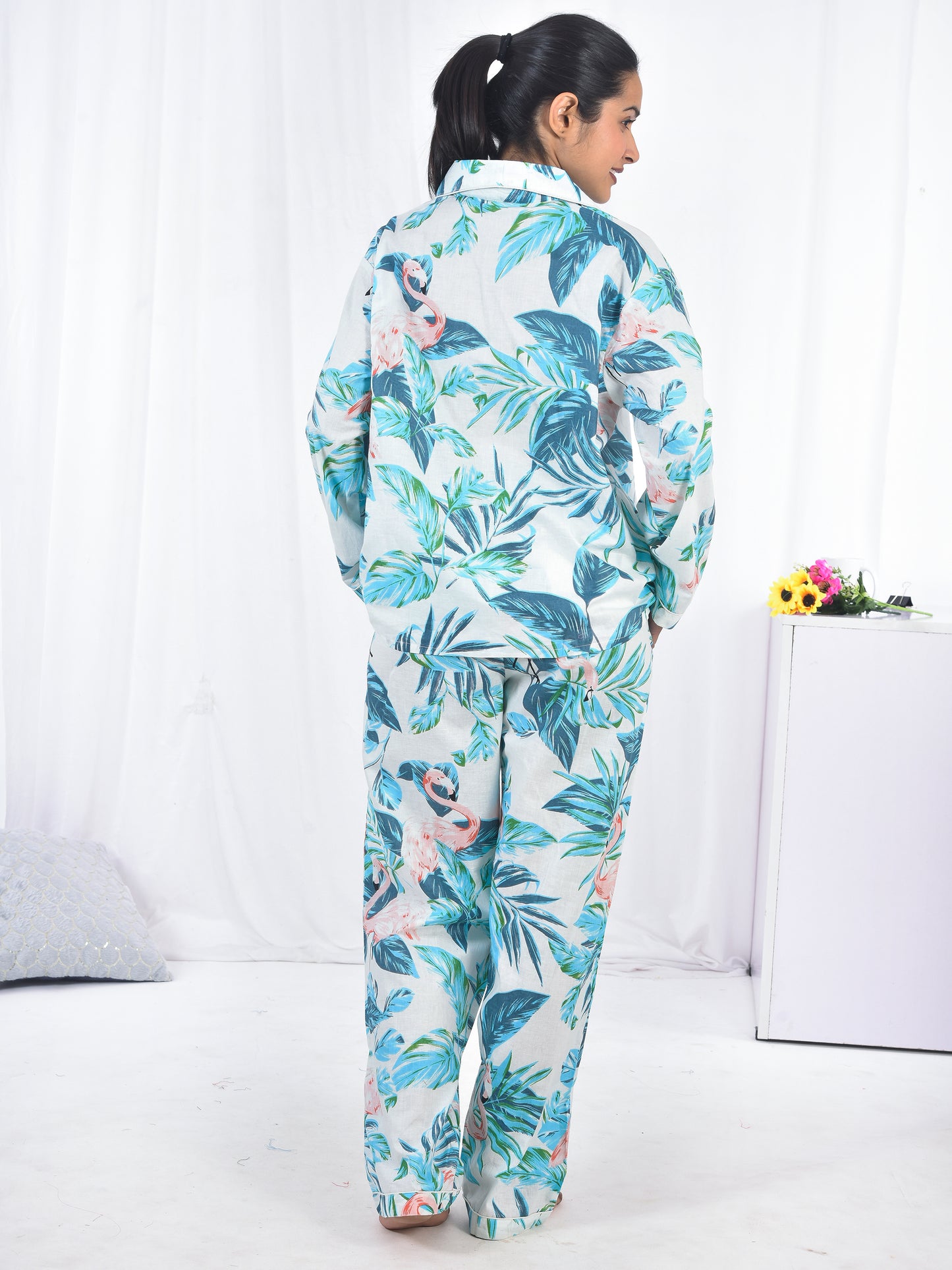 Hand Block Printed Long PJ Set