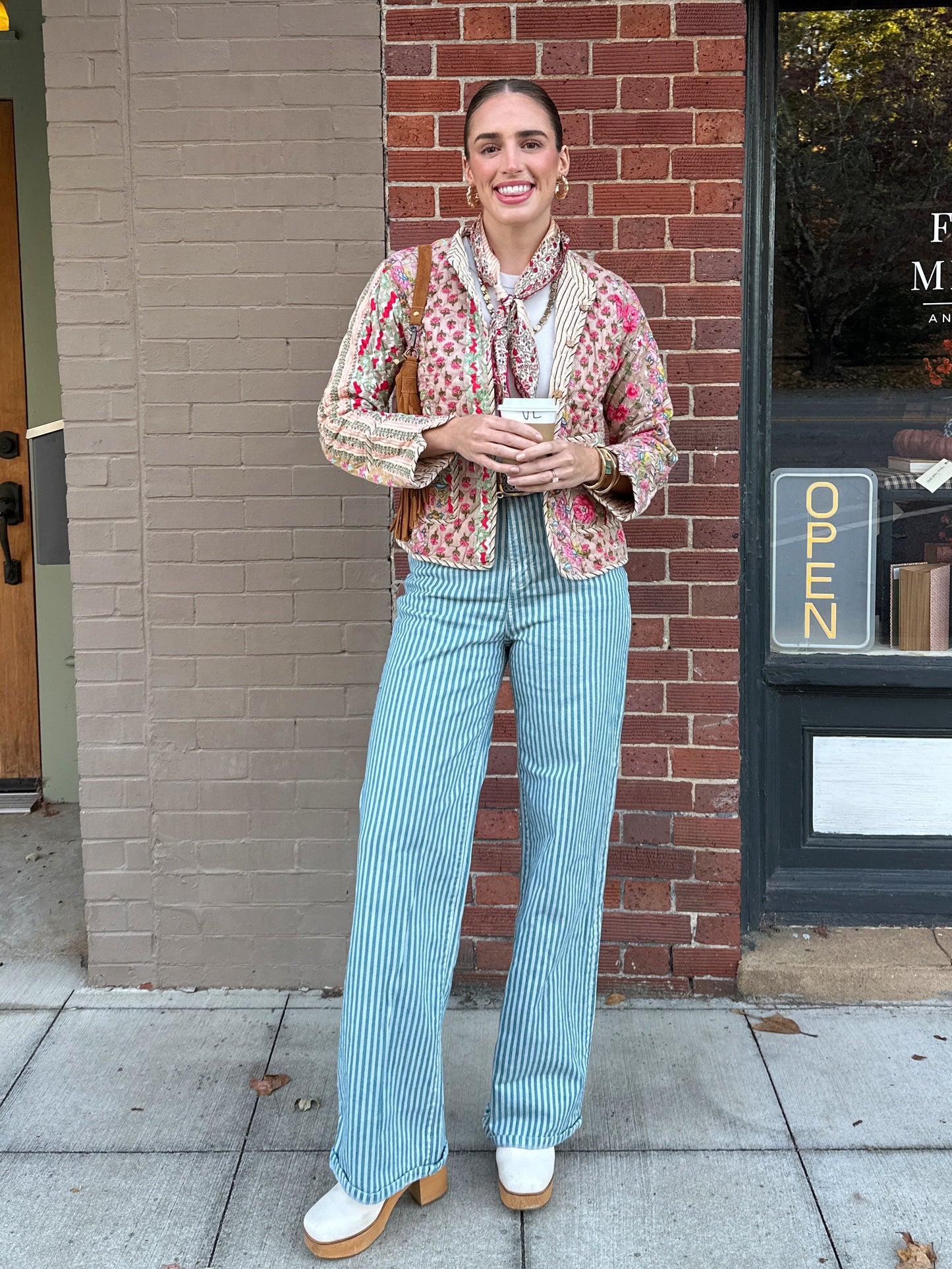 Pink Floral Reversible Jacket