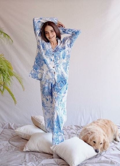 Blue Haven Long Pajama Set