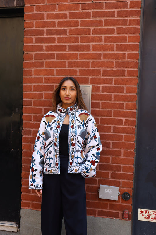 Suzani Jacket - White
